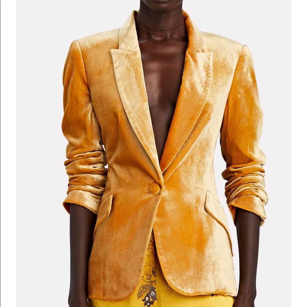 L'AGENCE Chamberlain Velvet Blazer - sz 2